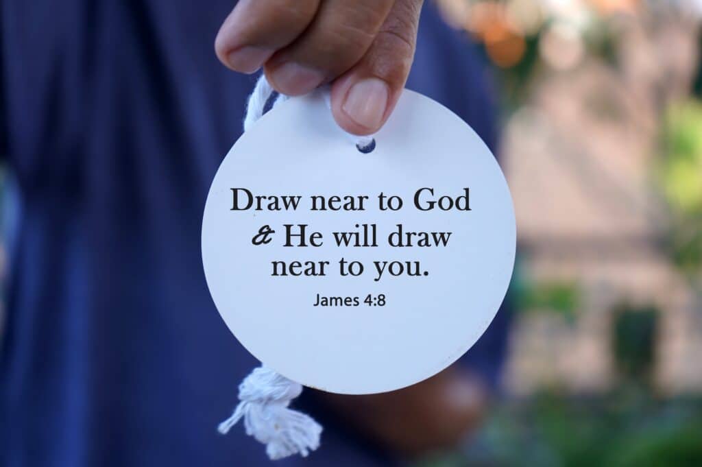 Another great Bible verse for anxiety is James 4:8