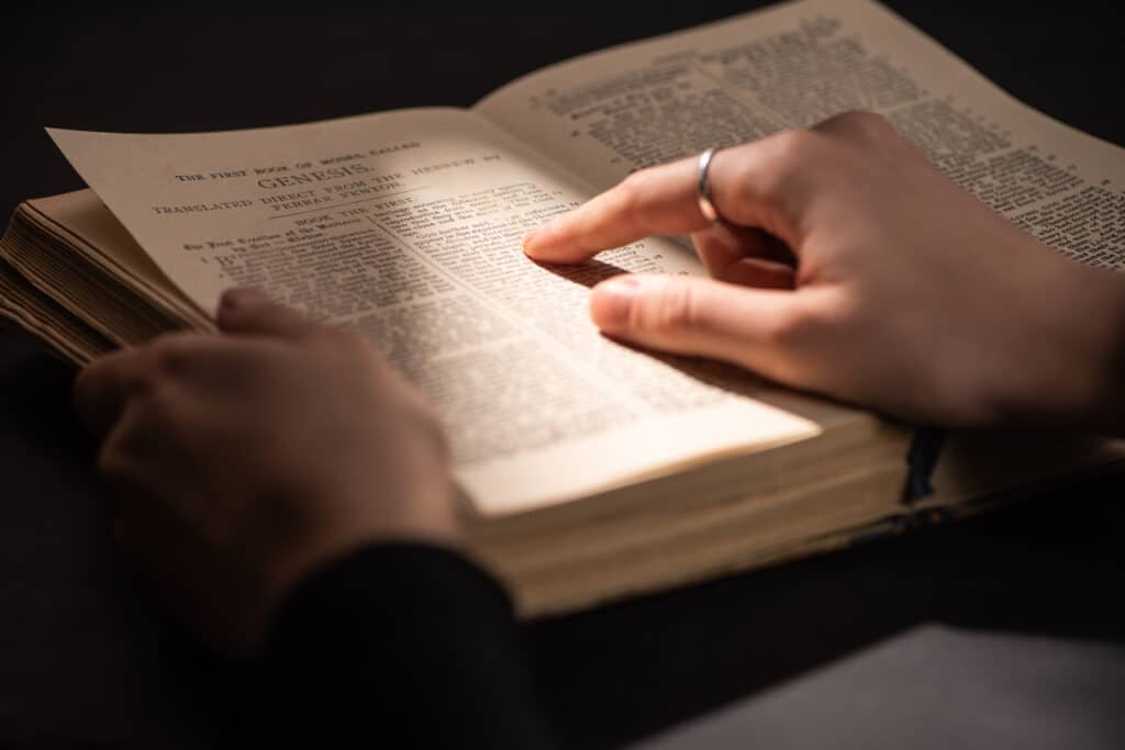 reading holy bible